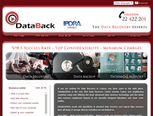 Tablet Screenshot of databacknow.com